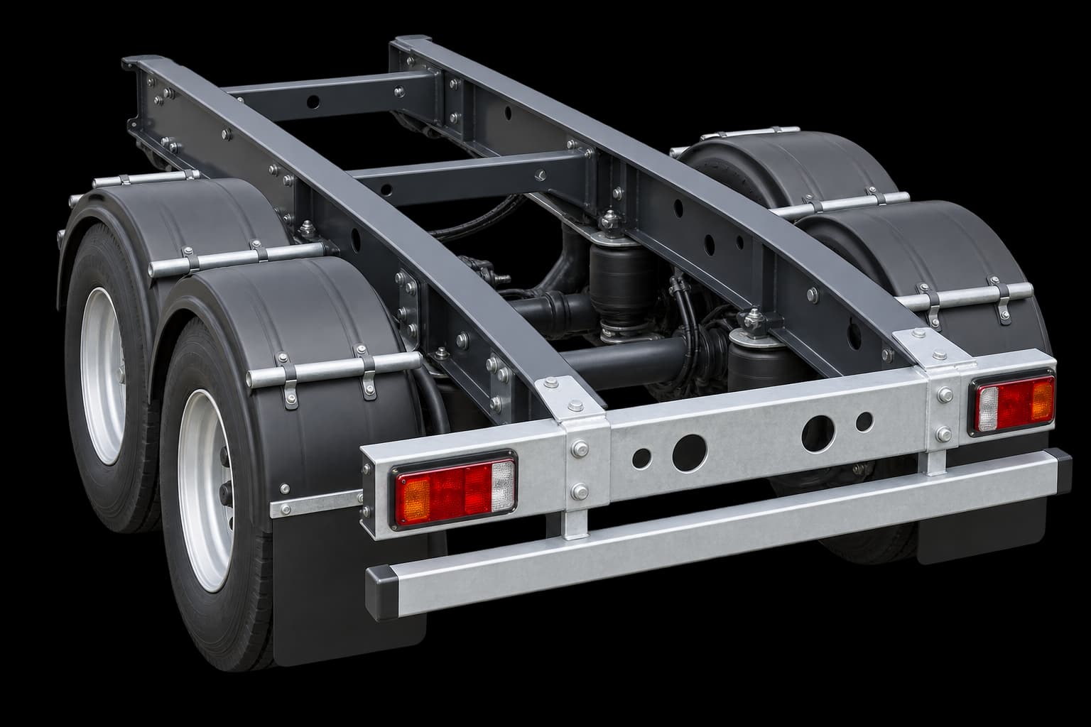 Rear chassis with no coupling fitted